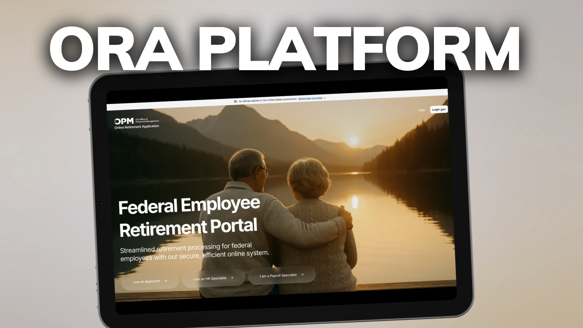 FERS Online Retirement Application (ORA)